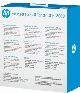 Słuchawki HP HP DHE-8009 słuchawki z mikrofonem, regulacja głośności, czarna, klasyczna typ 3,5mm jack 5