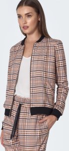 Nife Bomberka w beżową kratę - BL01 (kolor krata/beż, rozmiar 44) 6