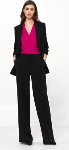 Nife Wiskozowa bluzka bez rękawów w kolorze fuksji - B148 (kolor fuksja, rozmiar 42) 5