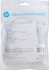 HUB USB HP USB (2.0) hub 4-port, DHC-CT110C, czarny, Hewlett-Packard 7