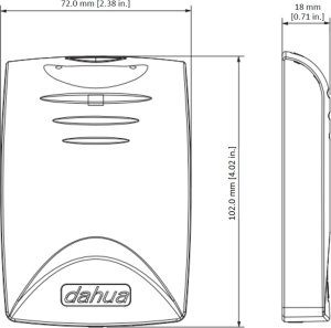 Dahua Technology CZYTNIK ZBLIŻENIOWY ASR1100B-V1 DAHUA 4