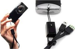 Kabel USB Logo USB A - microUSB 2.0 0.3 m Czarny ze smyczą na nadgarstek (81925) 6