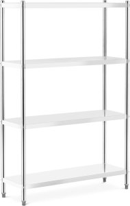 Royal Catering Regał metalowy magazynowy gastronomiczny do 200 kg 120 x 40 x 180 cm 2