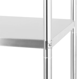 Royal Catering Regał metalowy magazynowy gastronomiczny do 200 kg 120 x 40 x 180 cm 6