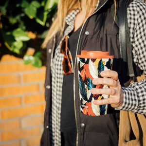 Quokka Quokka Vaso Cafe Doble Pared - Kubek z podwójnymi ściankami 450 ml (Autumn Fall) 2