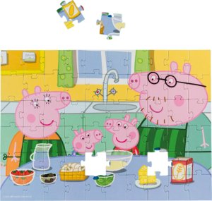Dodo PUZZLE ŚWINKA PEPPA W KUCHNI 60 ELEMENTÓW DO UŁOŻENIA DLA NAJMŁODSZYCH 3