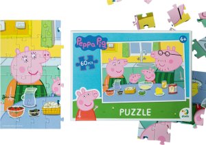 Dodo PUZZLE ŚWINKA PEPPA W KUCHNI 60 ELEMENTÓW DO UŁOŻENIA DLA NAJMŁODSZYCH 4