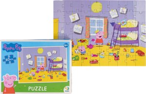 Dodo PUZZLE "ŚWINKA PEPPA" ZABAWA 60 ELEMENTÓW KOLOROWA UKŁADANKA DLA DZIECI 11