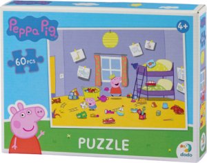 Dodo PUZZLE "ŚWINKA PEPPA" ZABAWA 60 ELEMENTÓW KOLOROWA UKŁADANKA DLA DZIECI 13