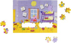 Dodo PUZZLE "ŚWINKA PEPPA" ZABAWA 60 ELEMENTÓW KOLOROWA UKŁADANKA DLA DZIECI 3