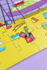 Dodo PUZZLE "ŚWINKA PEPPA" ZABAWA 60 ELEMENTÓW KOLOROWA UKŁADANKA DLA DZIECI 8
