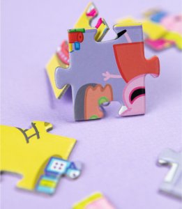 Dodo PUZZLE "ŚWINKA PEPPA" ZABAWA 60 ELEMENTÓW KOLOROWA UKŁADANKA DLA DZIECI 10