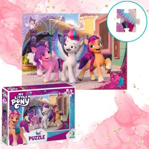 Dodo PUZZLE "MY LITTLE PONY" UKŁADANKA 60 ELEMENTÓW UROCZE KUCYKI DLA DZIECI 1