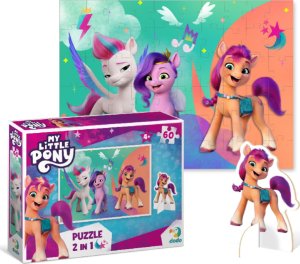 Dodo PUZZLE MY LITTLE PONY Z FIGURKĄ KUCYKA UKŁADANKA 60 ELEMENTÓW DLA DZIECI 3