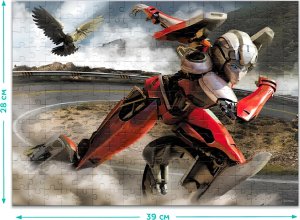 Dodo PUZZLE 250 ELEMENTÓW TRANSFORMERS Z powłoką soft touch UKŁADANKA DLA DZIECI 3