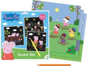 Dodo ZDRAPKA ARTYSTYCZNA ŚWINKA PEPPA MALOWANIE METODĄ SCRATCH DLA NAJMŁODSZYCH 4