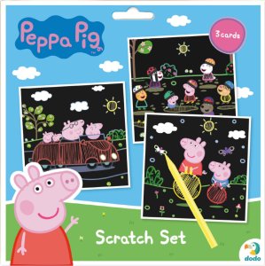 Dodo ZDRAPKA ARTYSTYCZNA ŚWINKA PEPPA MALOWANIE METODĄ SCRATCH DLA NAJMŁODSZYCH 6