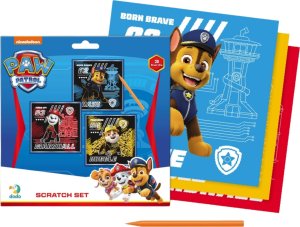 Dodo ZDRAPKA ARTYSTYCZNA PSI PATROL ZESTAW DO MALOWANIA METODĄ SCRATCH 2