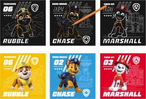 Dodo ZDRAPKA ARTYSTYCZNA PSI PATROL ZESTAW DO MALOWANIA METODĄ SCRATCH 3