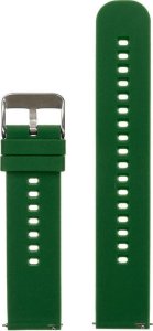 Pacific Pasek gumowy do zegarka U27 - ciemnozielony/srebrny - 22mm 2