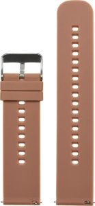 Pacific Pasek gumowy do zegarka U27 - brązowy/srebrny - 18mm 3