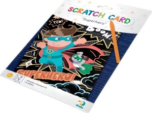 Dodo ZDRAPKA ARTYSTYCZNA SUPERBOHATEROWIE MALOWANIE METODĄ SCRATCH DLA DZIECI 4