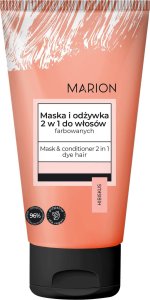 Marion MARION Maska i odżywka 2w1 do włosów farbowanych HIBISKUS 150 ml 1