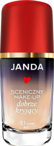 Janda Janda Make-Up Sceniczny dobrze kryjący nr 01 jasny beż 30ml 2