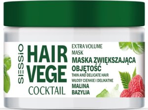 Chantal SESSIO Hair Vege Coctail Maska zwiększająca objętość do włosów cienkich i delikatnych - Malina i Bazylia 250ml 1