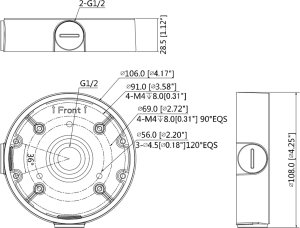 Dahua Technology UCHWYT KAMERY PFA139-B DAHUA 4