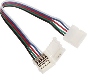 Orno Złączka LED RGBW 12mm, dwustronna, z przewodem 2