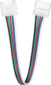 Orno Złączka LED RGBW 12mm, dwustronna, z przewodem 3