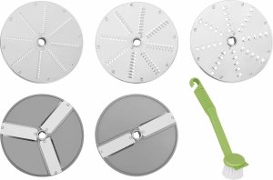 Rozdrabniacz Royal Catering Krajalnica szatkownica elektryczna do warzyw owoców śr. 205 mm 5 TARCZ 750 W 4