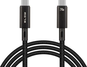 Kabel USB Blow USB-C - USB-C 1 m Czarny 1