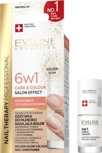 EVELINE KOLOROWKA EVELINE KOL Odżyw d/pazn CARE&COLOUR 6w1 Golden G 1