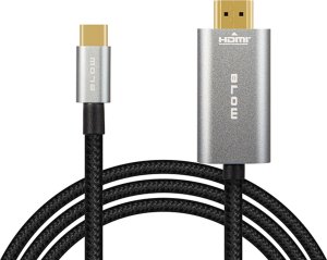 Kabel Blow 92-686# Przyłącze hdmi - usb-c 2m plecionka 1