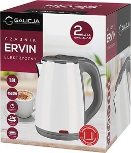 Czajnik Galicja Czajnik elektryczny 1,8L Ervin (biały) 2