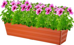 Verdenia Doniczka balkonowa Draco (60 cm, terakotowy) 2