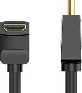 Kabel Vention Cable HDMI 2.0 Vention AARBI 3m, Angled 90, 4K 60Hz (black) 1