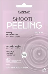 Floslek FLOSLEK Clean Skin Peeling enzymatyczny Smooth na twarz,szyję i dekolt - skóra normalna i wrażliwa 2x4ml 2