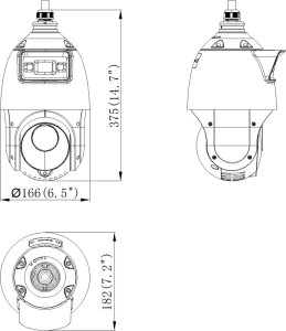 Kamera IP Hikvision KAMERA IP SZYBKOOBROTOWA ZEWNĘTRZNA DS-2SE4C425MWG-E(14F0) TandemVu ColorVu - 3.7Mpx 4.8... 120mm Hikvision 6