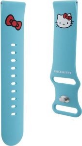HelloKitty Hello Kitty Pasek Uniwersalny HKUWLSCHBLB Silicone Kitty Head niebieski/czarny 22mm 3