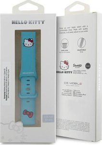 HelloKitty Hello Kitty Pasek Uniwersalny HKUWLSCHBLB Silicone Kitty Head niebieski/czarny 22mm 4