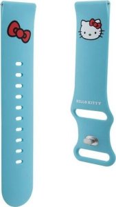 HelloKitty Hello Kitty Pasek Uniwersalny HKUWLSCHBLB Silicone Kitty Head niebieski/czarny 22mm 10