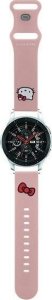 HelloKitty Hello Kitty Pasek Uniwersalny HKUWLSCHBLP Silicone Kitty Head różowy/pink strap 22mm 8