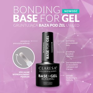 Claresa Base for Gel Bonding Gruntująca Baza pod żel UV/LED  5g 4