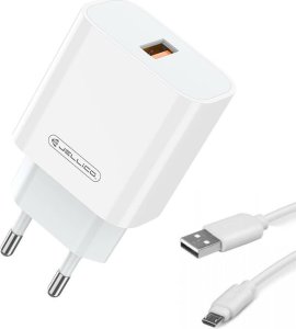 Ładowarka Jellico Ładowarka Sieciowa 22,5W QC3.0 USB + Kabel USB - micro USB Jellico AK165 białe 1