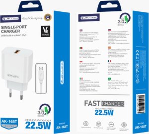 Ładowarka Jellico Ładowarka Sieciowa 22,5W QC3.0 USB + Kabel USB - micro USB Jellico AK165 białe 3