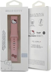 HelloKitty Hello Kitty Pasek Uniwersalny HKUWMSCHBLP Silicone Kitty Head różowy/pink strap 20mm 11
