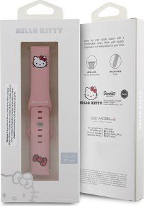 HelloKitty Hello Kitty Pasek Uniwersalny HKUWMSCHBLP Silicone Kitty Head różowy/pink strap 20mm 7